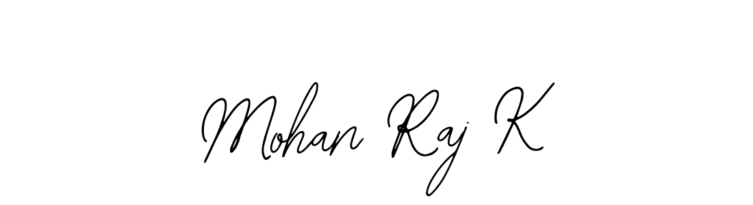 Design your own signature with our free online signature maker. With this signature software, you can create a handwritten (Bearetta-2O07w) signature for name Mohan Raj K. Mohan Raj K signature style 12 images and pictures png