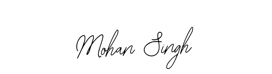 How to make Mohan Singh name signature. Use Bearetta-2O07w style for creating short signs online. This is the latest handwritten sign. Mohan Singh signature style 12 images and pictures png