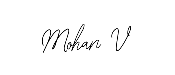 Design your own signature with our free online signature maker. With this signature software, you can create a handwritten (Bearetta-2O07w) signature for name Mohan V. Mohan V signature style 12 images and pictures png