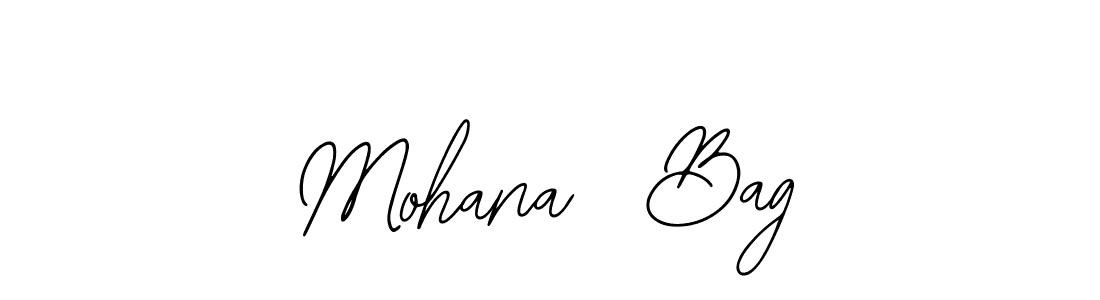 How to make Mohana  Bag name signature. Use Bearetta-2O07w style for creating short signs online. This is the latest handwritten sign. Mohana  Bag signature style 12 images and pictures png