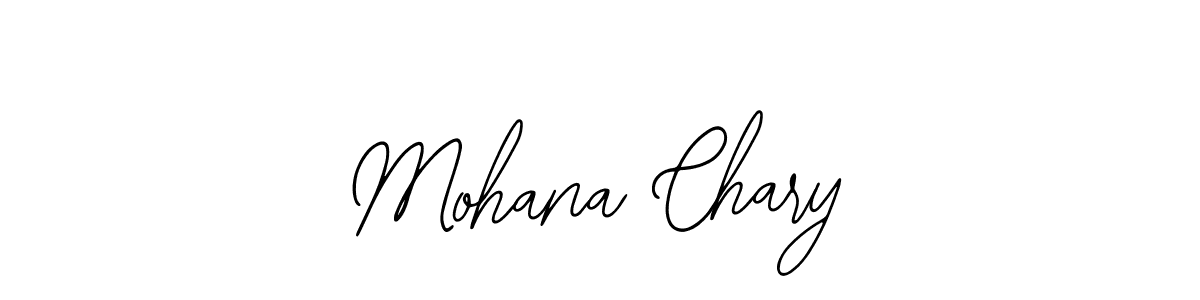 How to make Mohana Chary name signature. Use Bearetta-2O07w style for creating short signs online. This is the latest handwritten sign. Mohana Chary signature style 12 images and pictures png