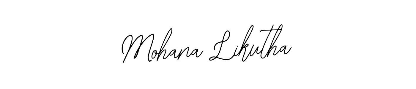 Mohana Likutha stylish signature style. Best Handwritten Sign (Bearetta-2O07w) for my name. Handwritten Signature Collection Ideas for my name Mohana Likutha. Mohana Likutha signature style 12 images and pictures png