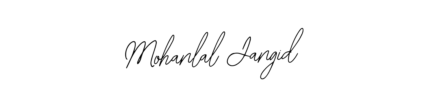 Use a signature maker to create a handwritten signature online. With this signature software, you can design (Bearetta-2O07w) your own signature for name Mohanlal Jangid. Mohanlal Jangid signature style 12 images and pictures png