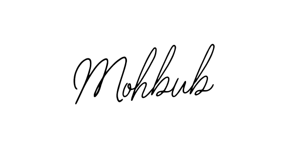 Similarly Bearetta-2O07w is the best handwritten signature design. Signature creator online .You can use it as an online autograph creator for name Mohbub. Mohbub signature style 12 images and pictures png