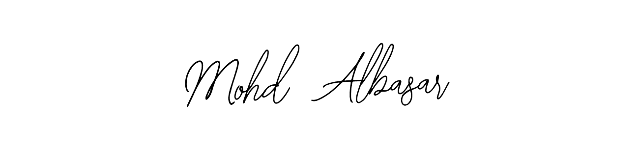 Use a signature maker to create a handwritten signature online. With this signature software, you can design (Bearetta-2O07w) your own signature for name Mohd  Albasar. Mohd  Albasar signature style 12 images and pictures png