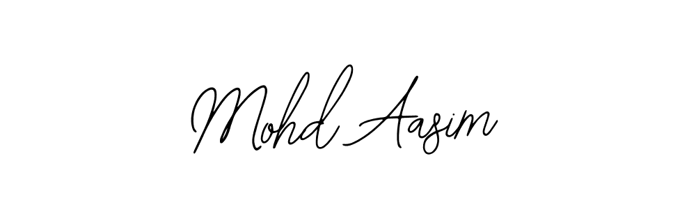 How to make Mohd Aasim name signature. Use Bearetta-2O07w style for creating short signs online. This is the latest handwritten sign. Mohd Aasim signature style 12 images and pictures png