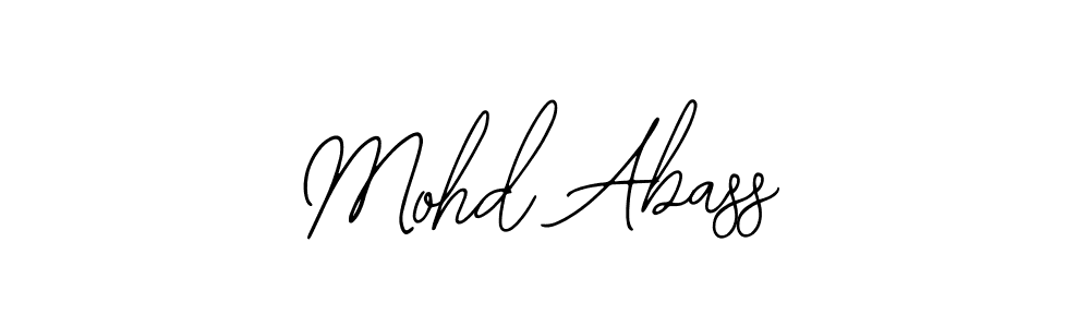 Design your own signature with our free online signature maker. With this signature software, you can create a handwritten (Bearetta-2O07w) signature for name Mohd Abass. Mohd Abass signature style 12 images and pictures png