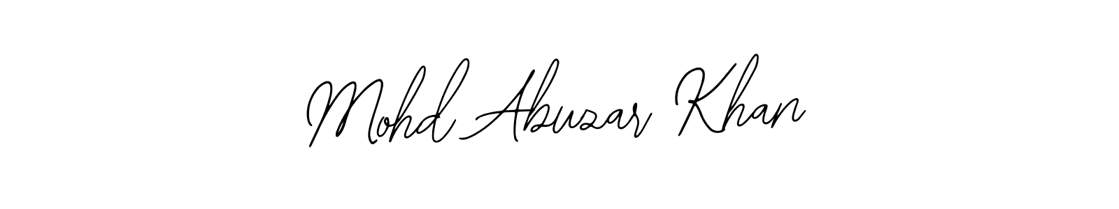 Make a beautiful signature design for name Mohd Abuzar Khan. With this signature (Bearetta-2O07w) style, you can create a handwritten signature for free. Mohd Abuzar Khan signature style 12 images and pictures png