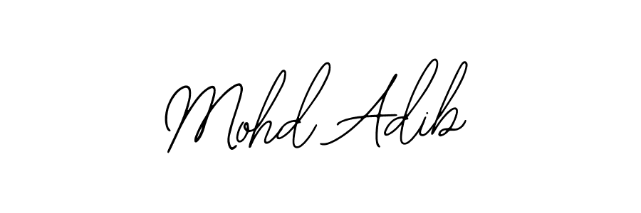 The best way (Bearetta-2O07w) to make a short signature is to pick only two or three words in your name. The name Mohd Adib include a total of six letters. For converting this name. Mohd Adib signature style 12 images and pictures png