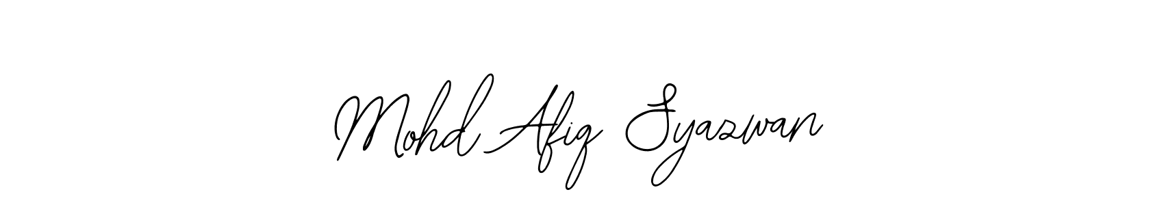 How to make Mohd Afiq Syazwan signature? Bearetta-2O07w is a professional autograph style. Create handwritten signature for Mohd Afiq Syazwan name. Mohd Afiq Syazwan signature style 12 images and pictures png