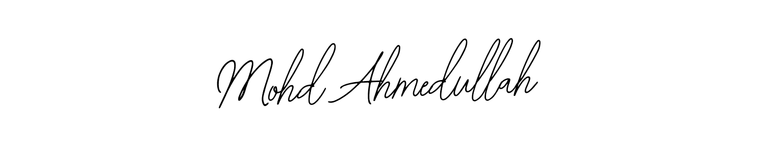 You should practise on your own different ways (Bearetta-2O07w) to write your name (Mohd Ahmedullah) in signature. don't let someone else do it for you. Mohd Ahmedullah signature style 12 images and pictures png