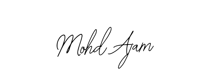 The best way (Bearetta-2O07w) to make a short signature is to pick only two or three words in your name. The name Mohd Ajam include a total of six letters. For converting this name. Mohd Ajam signature style 12 images and pictures png