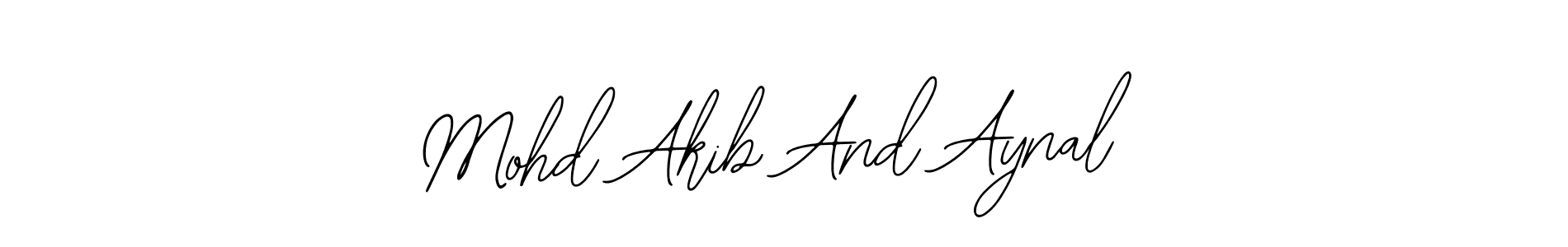 How to make Mohd Akib And Aynal signature? Bearetta-2O07w is a professional autograph style. Create handwritten signature for Mohd Akib And Aynal name. Mohd Akib And Aynal signature style 12 images and pictures png