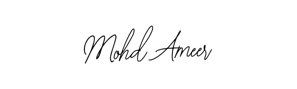 Also we have Mohd Ameer name is the best signature style. Create professional handwritten signature collection using Bearetta-2O07w autograph style. Mohd Ameer signature style 12 images and pictures png