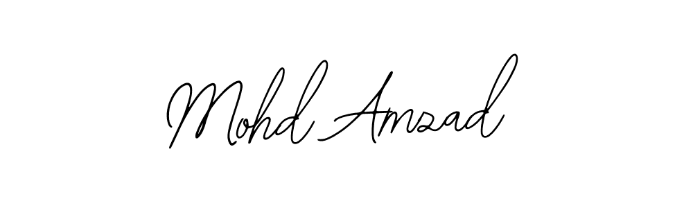 Use a signature maker to create a handwritten signature online. With this signature software, you can design (Bearetta-2O07w) your own signature for name Mohd Amzad. Mohd Amzad signature style 12 images and pictures png