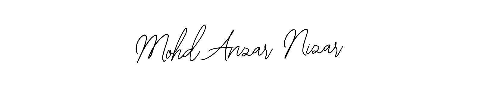 if you are searching for the best signature style for your name Mohd Anzar Nizar. so please give up your signature search. here we have designed multiple signature styles  using Bearetta-2O07w. Mohd Anzar Nizar signature style 12 images and pictures png