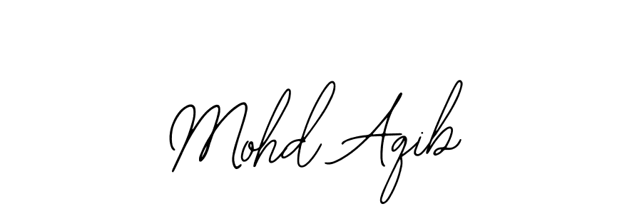 The best way (Bearetta-2O07w) to make a short signature is to pick only two or three words in your name. The name Mohd Aqib include a total of six letters. For converting this name. Mohd Aqib signature style 12 images and pictures png