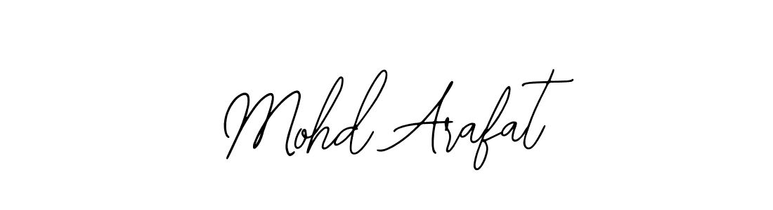 How to make Mohd Arafat name signature. Use Bearetta-2O07w style for creating short signs online. This is the latest handwritten sign. Mohd Arafat signature style 12 images and pictures png
