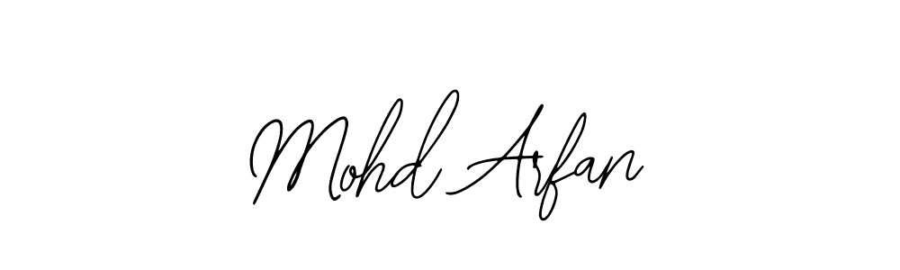 Use a signature maker to create a handwritten signature online. With this signature software, you can design (Bearetta-2O07w) your own signature for name Mohd Arfan. Mohd Arfan signature style 12 images and pictures png