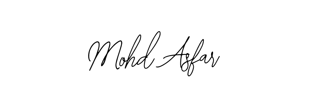 How to make Mohd Asfar signature? Bearetta-2O07w is a professional autograph style. Create handwritten signature for Mohd Asfar name. Mohd Asfar signature style 12 images and pictures png