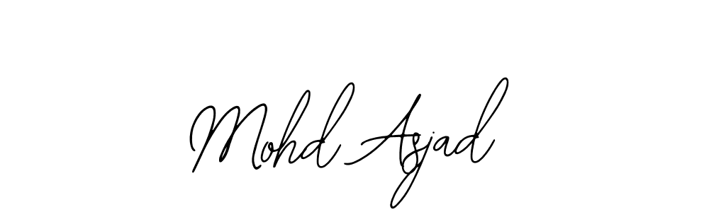 The best way (Bearetta-2O07w) to make a short signature is to pick only two or three words in your name. The name Mohd Asjad include a total of six letters. For converting this name. Mohd Asjad signature style 12 images and pictures png