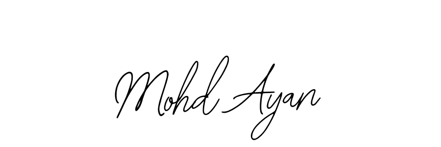 You should practise on your own different ways (Bearetta-2O07w) to write your name (Mohd Ayan) in signature. don't let someone else do it for you. Mohd Ayan signature style 12 images and pictures png