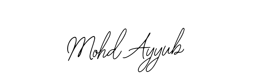 Use a signature maker to create a handwritten signature online. With this signature software, you can design (Bearetta-2O07w) your own signature for name Mohd Ayyub. Mohd Ayyub signature style 12 images and pictures png