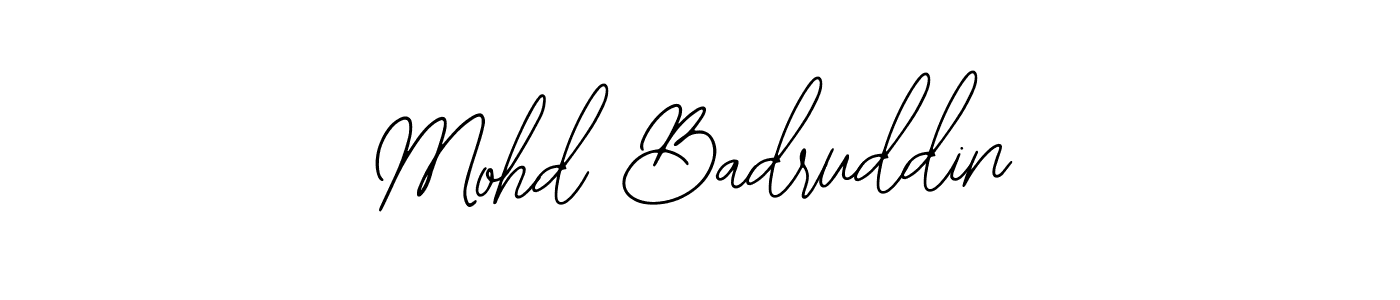 How to make Mohd Badruddin signature? Bearetta-2O07w is a professional autograph style. Create handwritten signature for Mohd Badruddin name. Mohd Badruddin signature style 12 images and pictures png