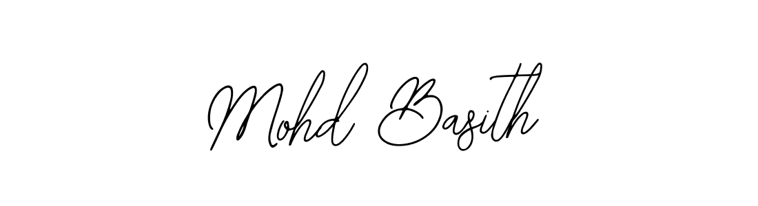 Use a signature maker to create a handwritten signature online. With this signature software, you can design (Bearetta-2O07w) your own signature for name Mohd Basith. Mohd Basith signature style 12 images and pictures png