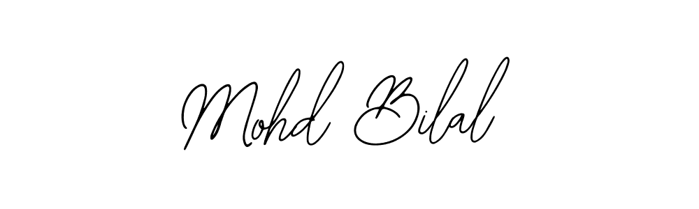 You should practise on your own different ways (Bearetta-2O07w) to write your name (Mohd Bilal) in signature. don't let someone else do it for you. Mohd Bilal signature style 12 images and pictures png