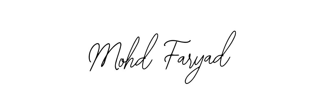 if you are searching for the best signature style for your name Mohd Faryad. so please give up your signature search. here we have designed multiple signature styles  using Bearetta-2O07w. Mohd Faryad signature style 12 images and pictures png