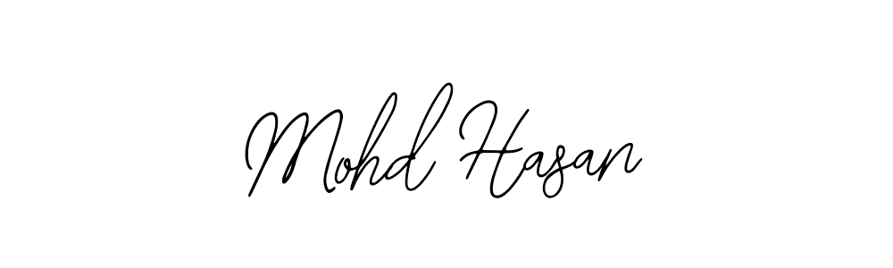 Design your own signature with our free online signature maker. With this signature software, you can create a handwritten (Bearetta-2O07w) signature for name Mohd Hasan. Mohd Hasan signature style 12 images and pictures png