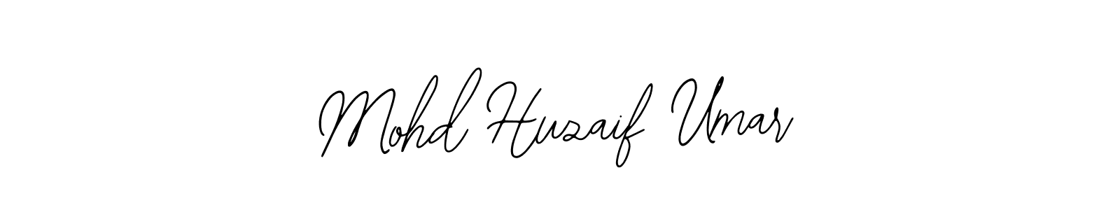 How to make Mohd Huzaif Umar name signature. Use Bearetta-2O07w style for creating short signs online. This is the latest handwritten sign. Mohd Huzaif Umar signature style 12 images and pictures png