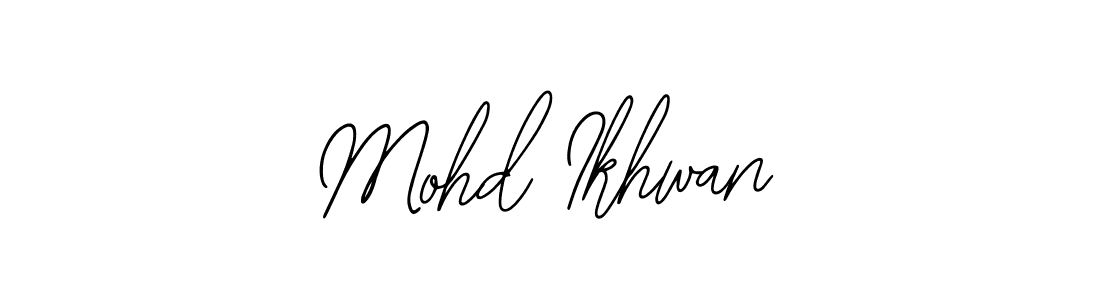 You should practise on your own different ways (Bearetta-2O07w) to write your name (Mohd Ikhwan) in signature. don't let someone else do it for you. Mohd Ikhwan signature style 12 images and pictures png