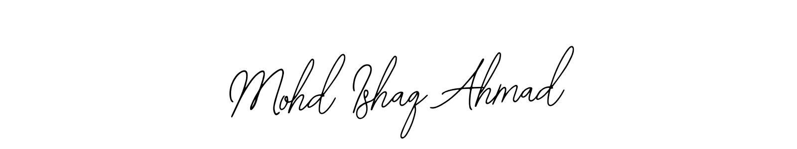 Similarly Bearetta-2O07w is the best handwritten signature design. Signature creator online .You can use it as an online autograph creator for name Mohd Ishaq Ahmad. Mohd Ishaq Ahmad signature style 12 images and pictures png