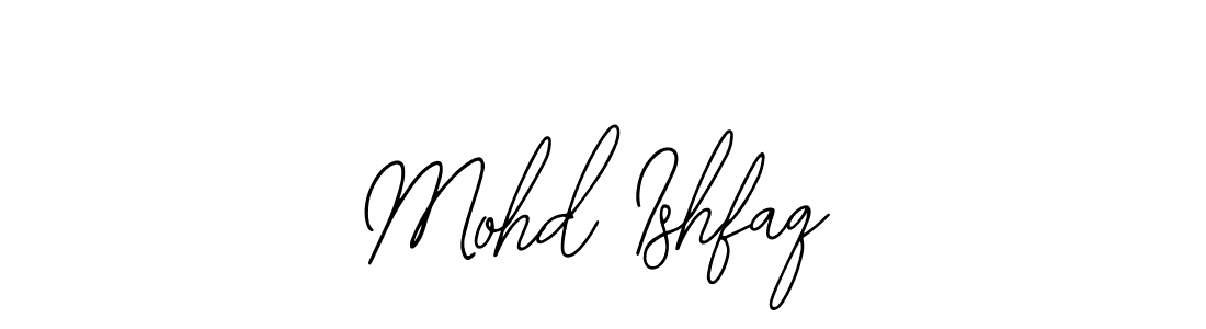 The best way (Bearetta-2O07w) to make a short signature is to pick only two or three words in your name. The name Mohd Ishfaq include a total of six letters. For converting this name. Mohd Ishfaq signature style 12 images and pictures png
