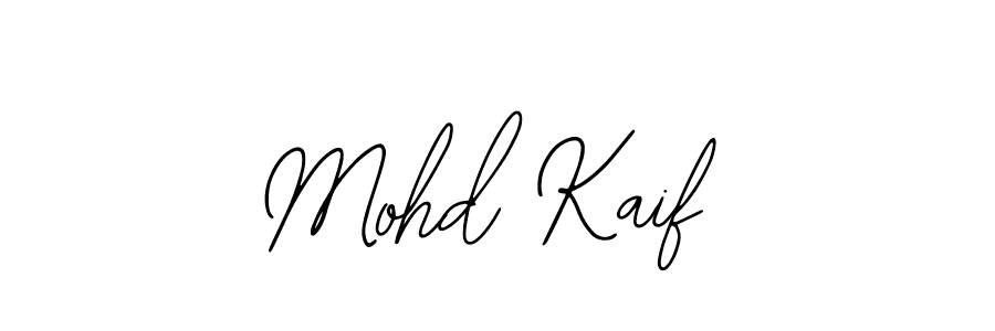 How to make Mohd Kaif name signature. Use Bearetta-2O07w style for creating short signs online. This is the latest handwritten sign. Mohd Kaif signature style 12 images and pictures png