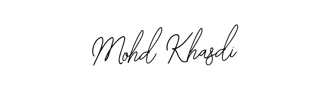 Bearetta-2O07w is a professional signature style that is perfect for those who want to add a touch of class to their signature. It is also a great choice for those who want to make their signature more unique. Get Mohd Khasdi name to fancy signature for free. Mohd Khasdi signature style 12 images and pictures png