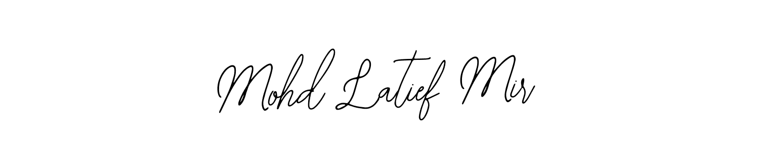 You should practise on your own different ways (Bearetta-2O07w) to write your name (Mohd Latief Mir) in signature. don't let someone else do it for you. Mohd Latief Mir signature style 12 images and pictures png