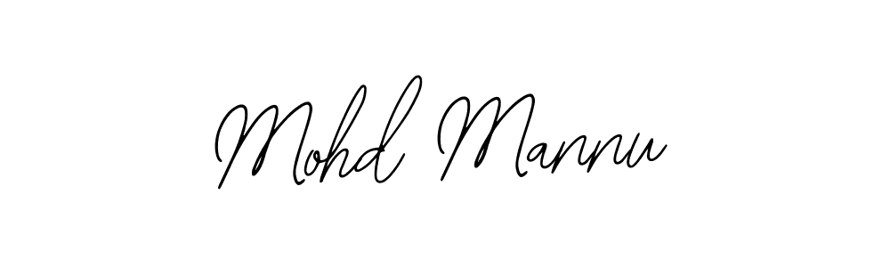 Design your own signature with our free online signature maker. With this signature software, you can create a handwritten (Bearetta-2O07w) signature for name Mohd Mannu. Mohd Mannu signature style 12 images and pictures png