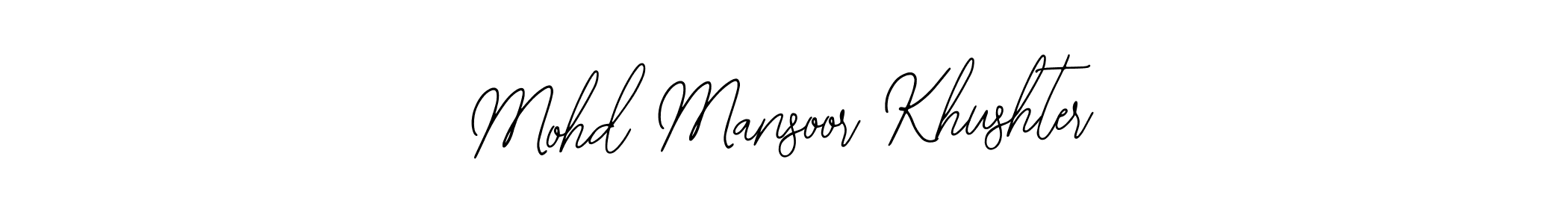 if you are searching for the best signature style for your name Mohd Mansoor Khushter. so please give up your signature search. here we have designed multiple signature styles  using Bearetta-2O07w. Mohd Mansoor Khushter signature style 12 images and pictures png