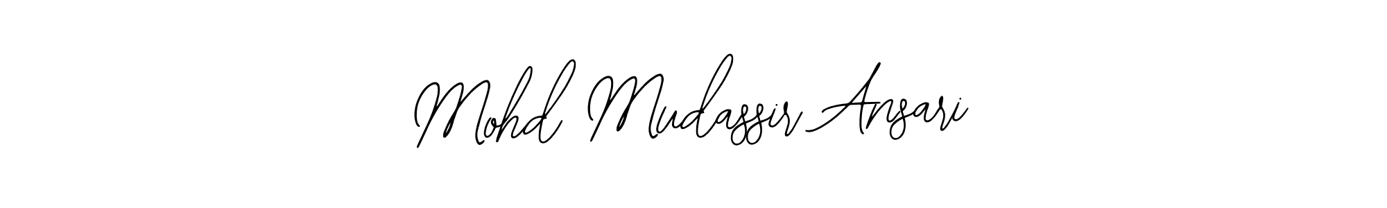 Use a signature maker to create a handwritten signature online. With this signature software, you can design (Bearetta-2O07w) your own signature for name Mohd Mudassir Ansari. Mohd Mudassir Ansari signature style 12 images and pictures png