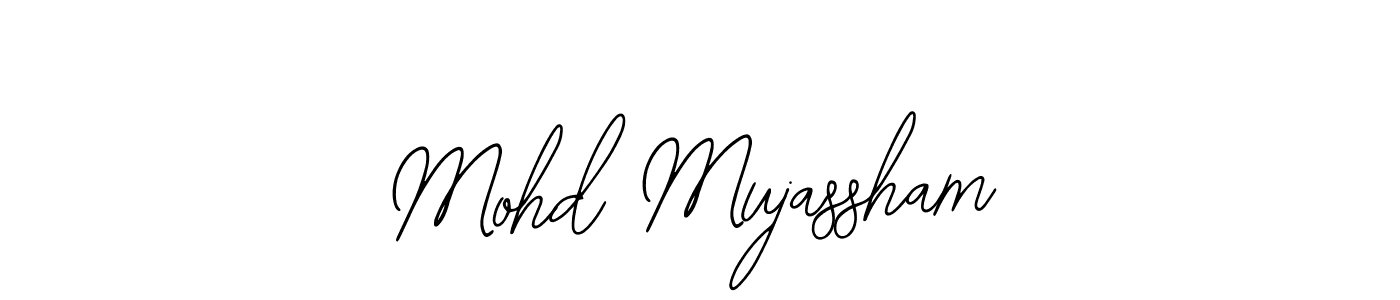 It looks lik you need a new signature style for name Mohd Mujassham. Design unique handwritten (Bearetta-2O07w) signature with our free signature maker in just a few clicks. Mohd Mujassham signature style 12 images and pictures png