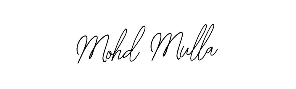 Make a beautiful signature design for name Mohd Mulla. Use this online signature maker to create a handwritten signature for free. Mohd Mulla signature style 12 images and pictures png