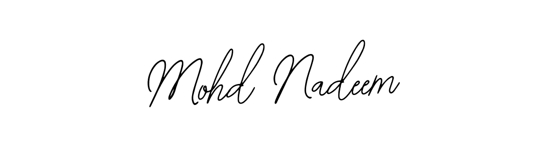 Mohd Nadeem stylish signature style. Best Handwritten Sign (Bearetta-2O07w) for my name. Handwritten Signature Collection Ideas for my name Mohd Nadeem. Mohd Nadeem signature style 12 images and pictures png