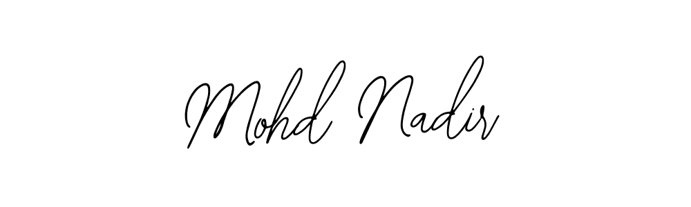 How to make Mohd Nadir signature? Bearetta-2O07w is a professional autograph style. Create handwritten signature for Mohd Nadir name. Mohd Nadir signature style 12 images and pictures png