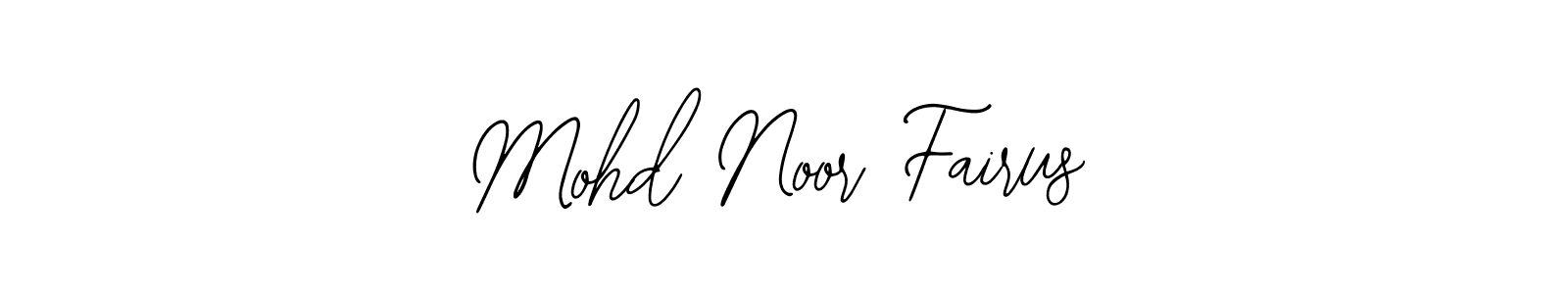 Also You can easily find your signature by using the search form. We will create Mohd Noor Fairus name handwritten signature images for you free of cost using Bearetta-2O07w sign style. Mohd Noor Fairus signature style 12 images and pictures png