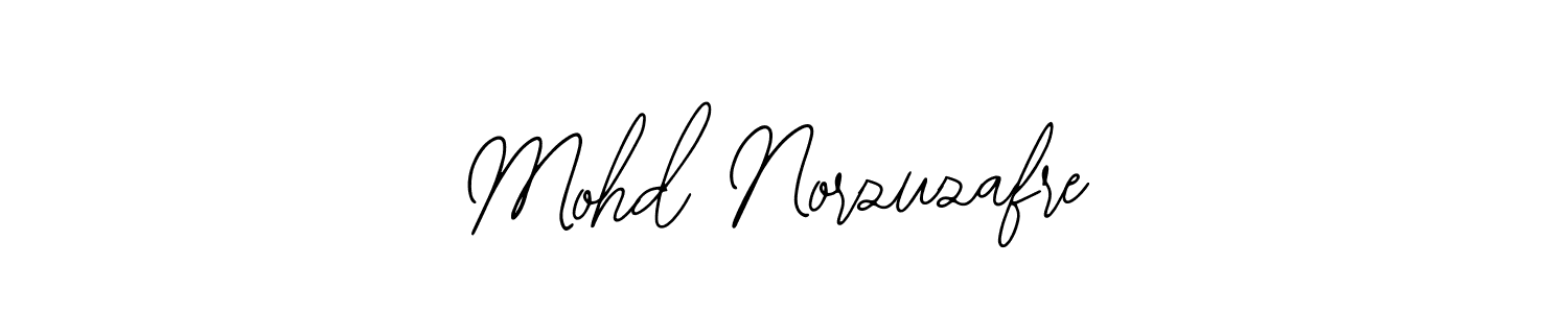 How to make Mohd Norzuzafre name signature. Use Bearetta-2O07w style for creating short signs online. This is the latest handwritten sign. Mohd Norzuzafre signature style 12 images and pictures png