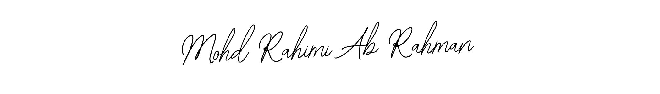 Similarly Bearetta-2O07w is the best handwritten signature design. Signature creator online .You can use it as an online autograph creator for name Mohd Rahimi Ab Rahman. Mohd Rahimi Ab Rahman signature style 12 images and pictures png