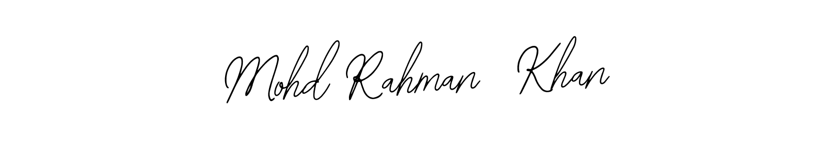 How to Draw Mohd Rahman  Khan signature style? Bearetta-2O07w is a latest design signature styles for name Mohd Rahman  Khan. Mohd Rahman  Khan signature style 12 images and pictures png